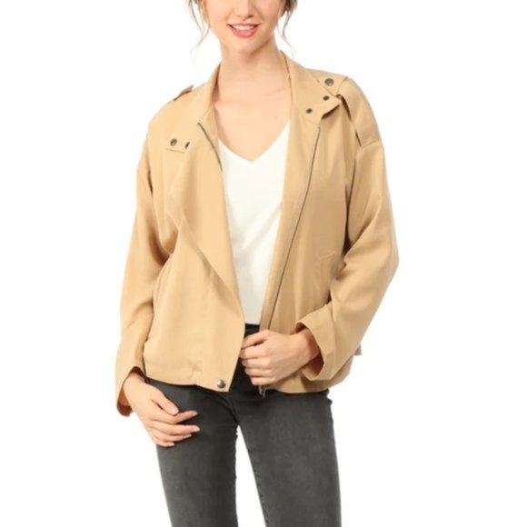 Naked Zebra Oversized Zipper Front Jacket - Picture 3 of 10